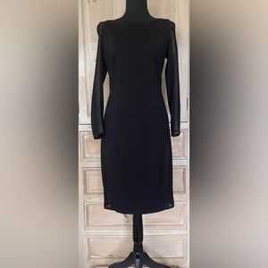 Emilio Pucci Black Sheath Dress Size 10